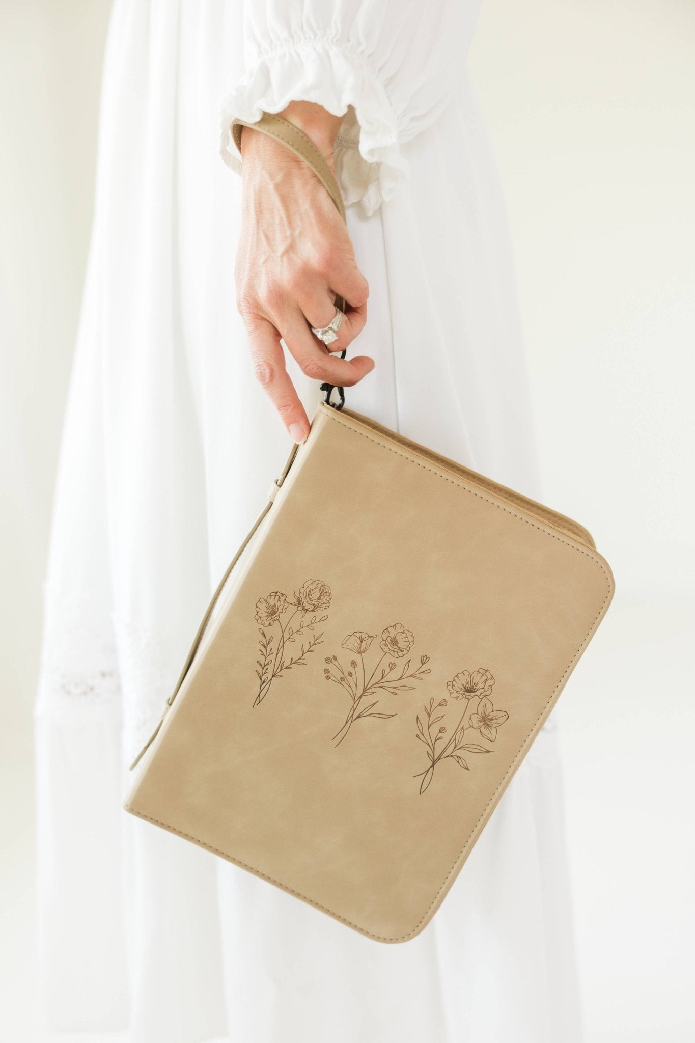 Trio Floral Vegan Leather Bible Case - Purpose + Passion Boutique
