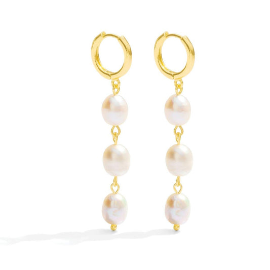 Triple Pearl Huggies - Purpose + Passion Boutique