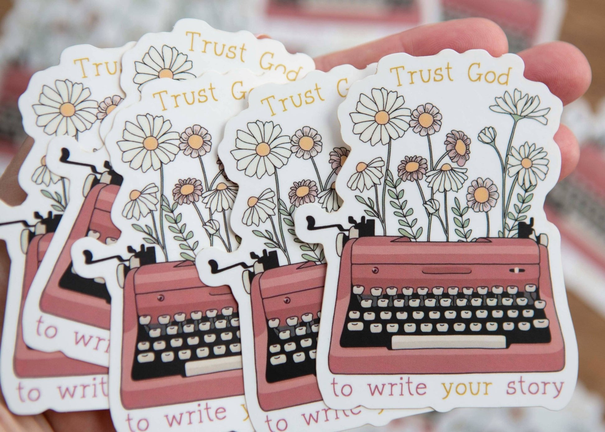 Trust God to Write Your Story Sticker - Purpose + Passion Boutique