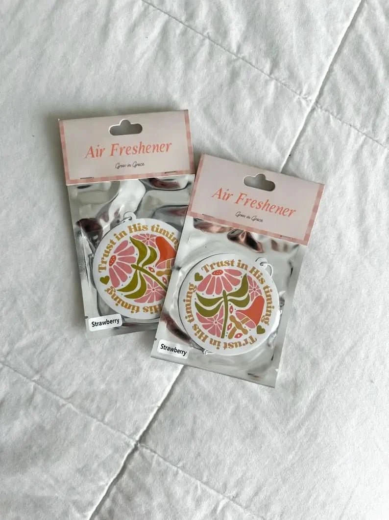 Trust in His Timing Car Air Freshener - Purpose + Passion Boutique