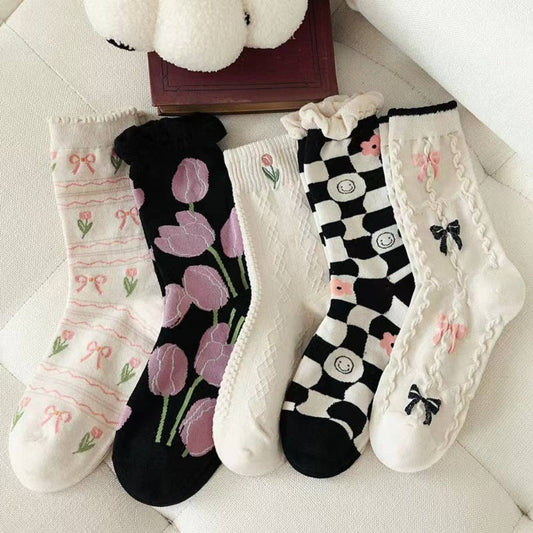 Tulip Pattern Socks - Purpose + Passion Boutique