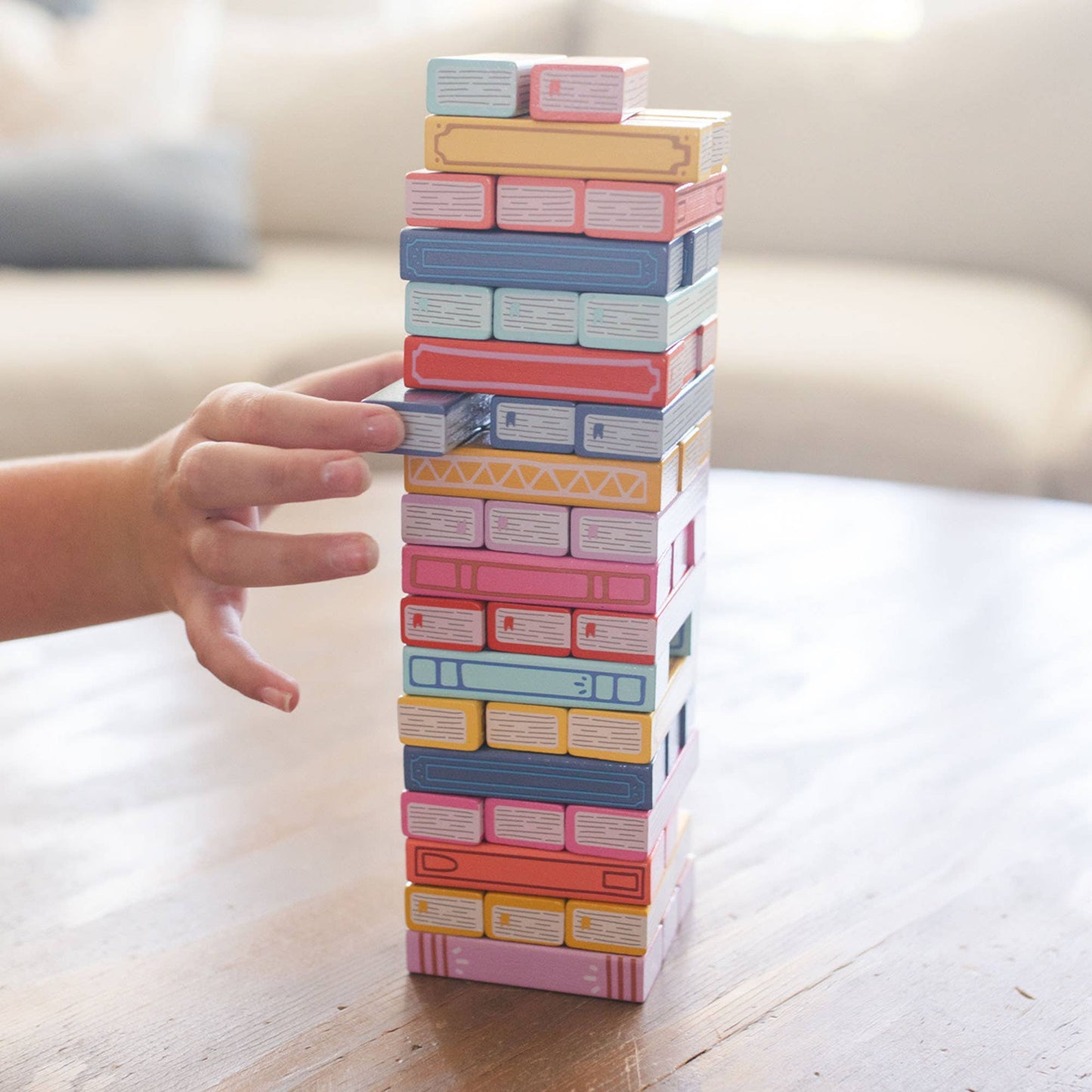 Tumbling Wooden Block Stacking & Balance Game - Purpose + Passion Boutique
