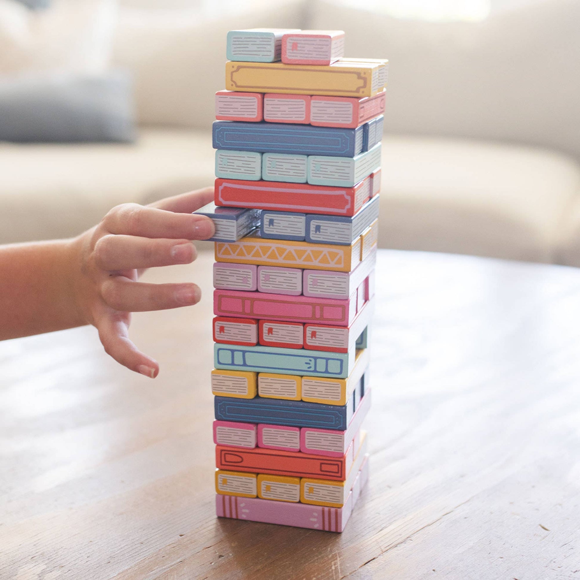 Tumbling Wooden Block Stacking & Balance Game - Purpose + Passion Boutique