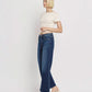 Tummy Control Dark Denim Super High Rise Wide Leg Jean - Purpose + Passion Boutique