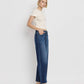 Tummy Control Dark Denim Super High Rise Wide Leg Jean - Purpose + Passion Boutique