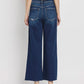 Tummy Control Dark Denim Super High Rise Wide Leg Jean - Purpose + Passion Boutique