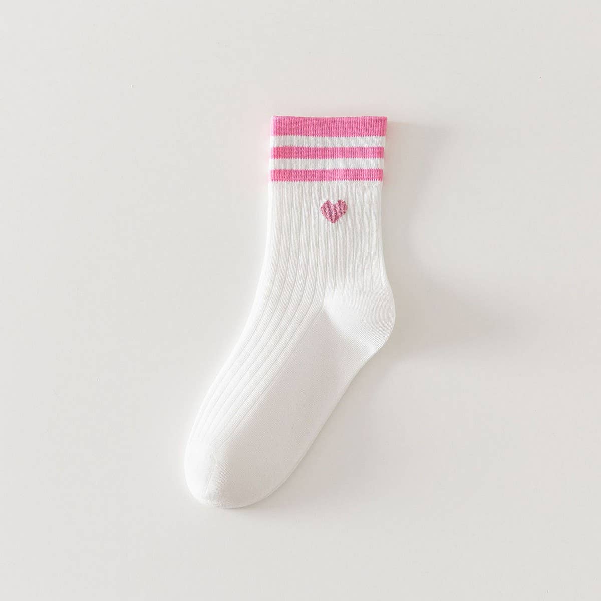 Two Stripes Print Crew Socks - Purpose + Passion Boutique
