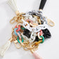 Two Tone Mixed Resin Chain Keychains - Purpose + Passion Boutique