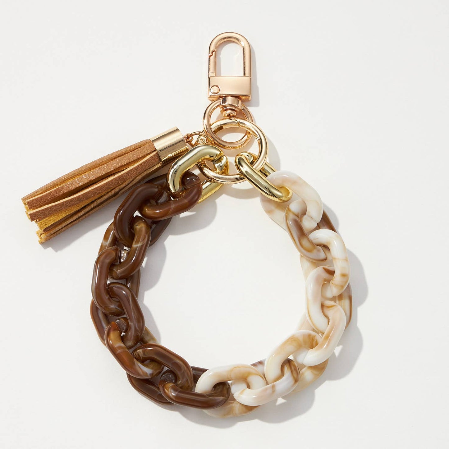 Two Tone Mixed Resin Chain Keychains - Purpose + Passion Boutique