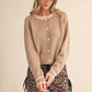 Two - Tone Sweater Cardigan - Purpose + Passion Boutique