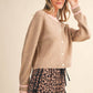 Two - Tone Sweater Cardigan - Purpose + Passion Boutique