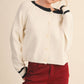 Two - Tone Sweater Cardigan - Purpose + Passion Boutique