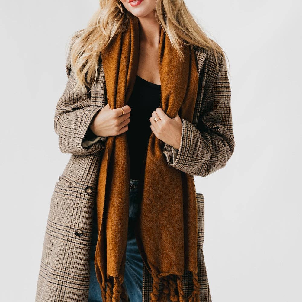 Twyla Twisted Tassel Scarf - Purpose + Passion Boutique