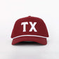 TX Hat in College Maroon - Purpose + Passion Boutique