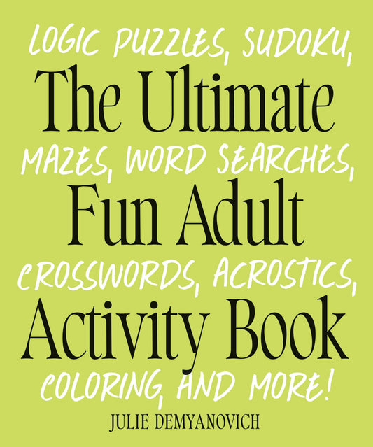 Ultimate Adult Activity Book - Purpose + Passion Boutique