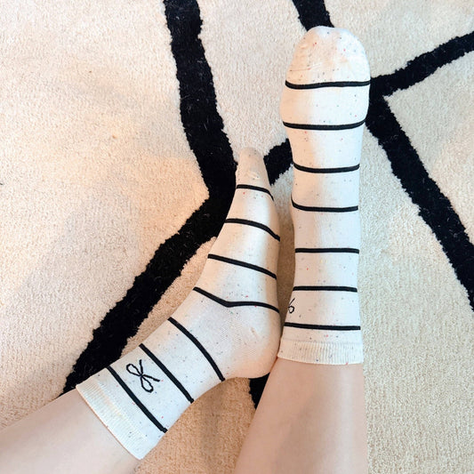 Unique Mix Of Bows Socks (Set Of 3) - Purpose + Passion Boutique
