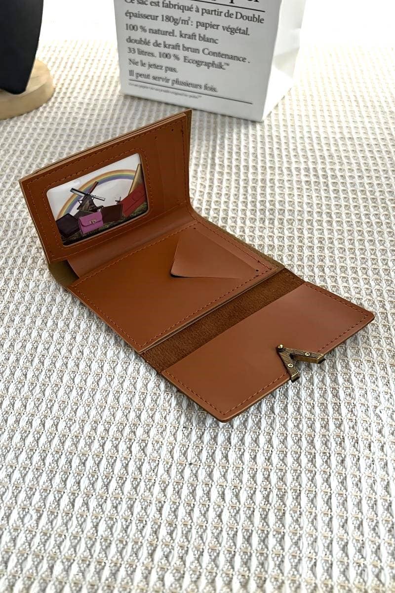 Vegan Leather Compact Trifold Wallet - Purpose + Passion Boutique