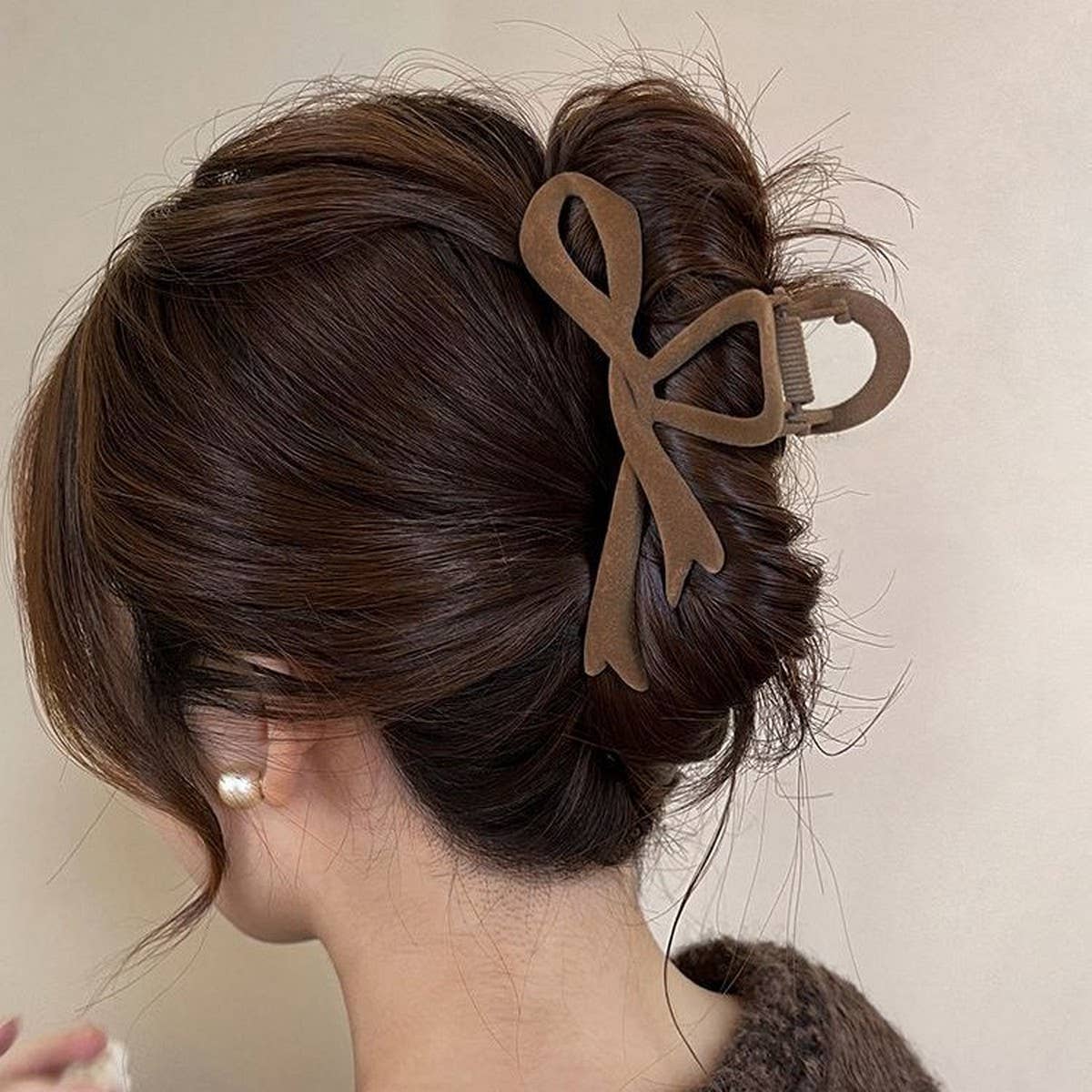 Velvet Bow Hair Clip Claw - Purpose + Passion Boutique