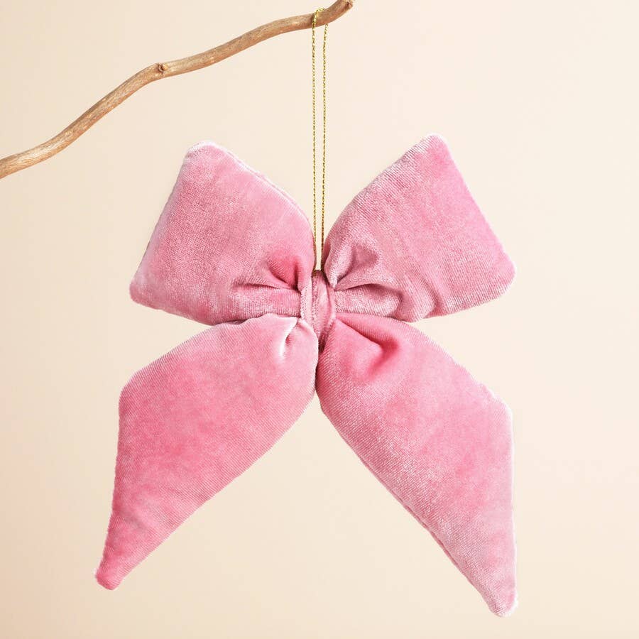Velvet Bow Hanging Decoration - Purpose + Passion Boutique