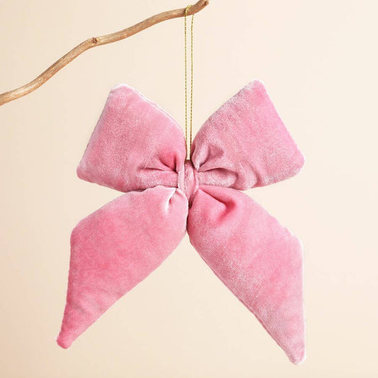 Velvet Bow Hanging Decoration - Purpose + Passion Boutique