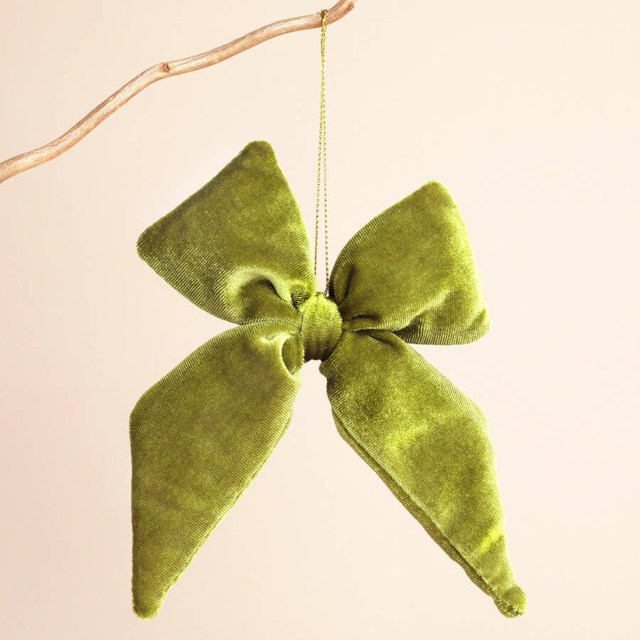 Velvet Bow Hanging Decoration - Purpose + Passion Boutique