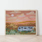 Vintage Airstream Travel Trailer Poster Hanger Art (16x12) - Purpose + Passion Boutique