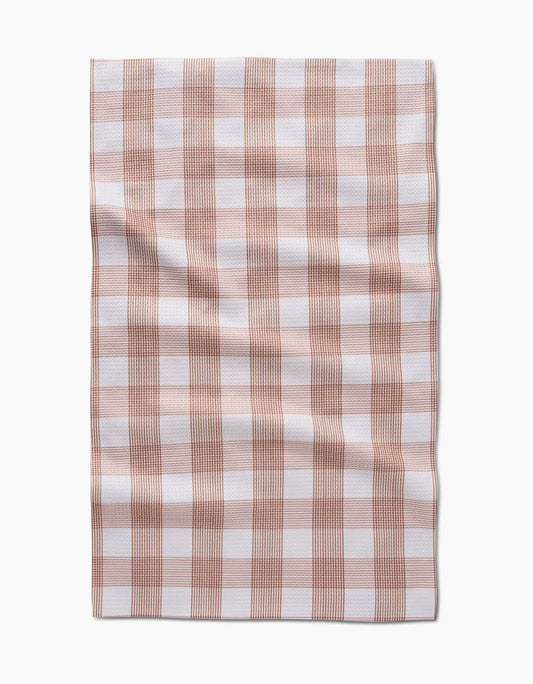 Vintage Gingham Natural Tea Towel - Purpose + Passion Boutique