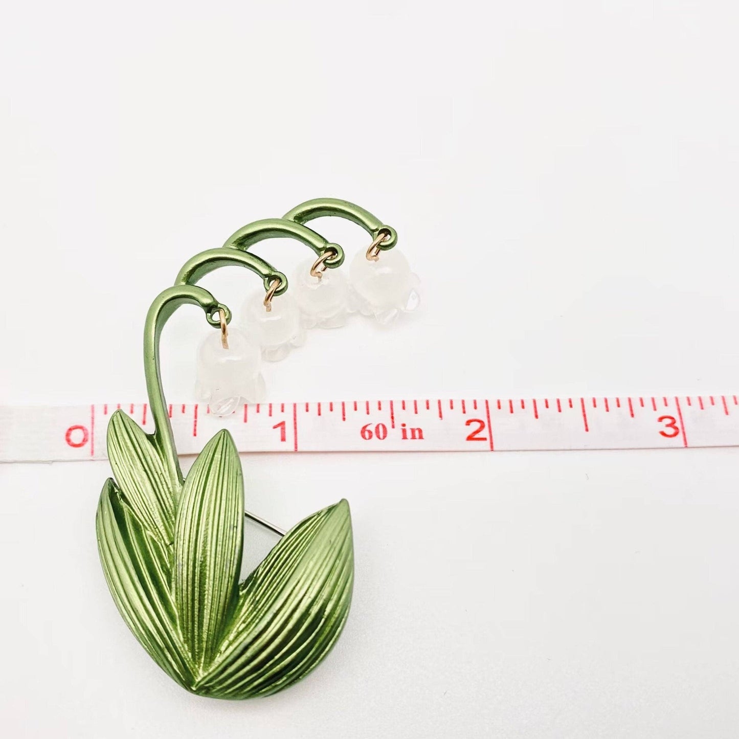 Vintage Glaze Lilies Flower Brooch - Purpose + Passion Boutique