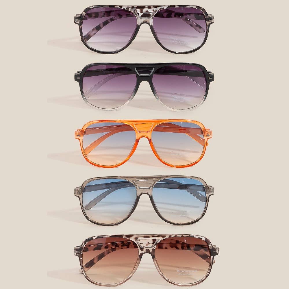 Vintage Gradient Aviator Sunglasses - Purpose + Passion Boutique