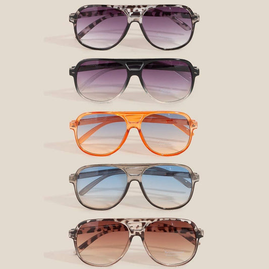 Vintage Gradient Aviator Sunglasses - Purpose + Passion Boutique