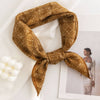 Vintage Houndstooth Print Satin Square Scarf - Purpose + Passion Boutique