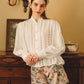 Vintage - Inspired Lace Trimmed Blouse - Purpose + Passion Boutique