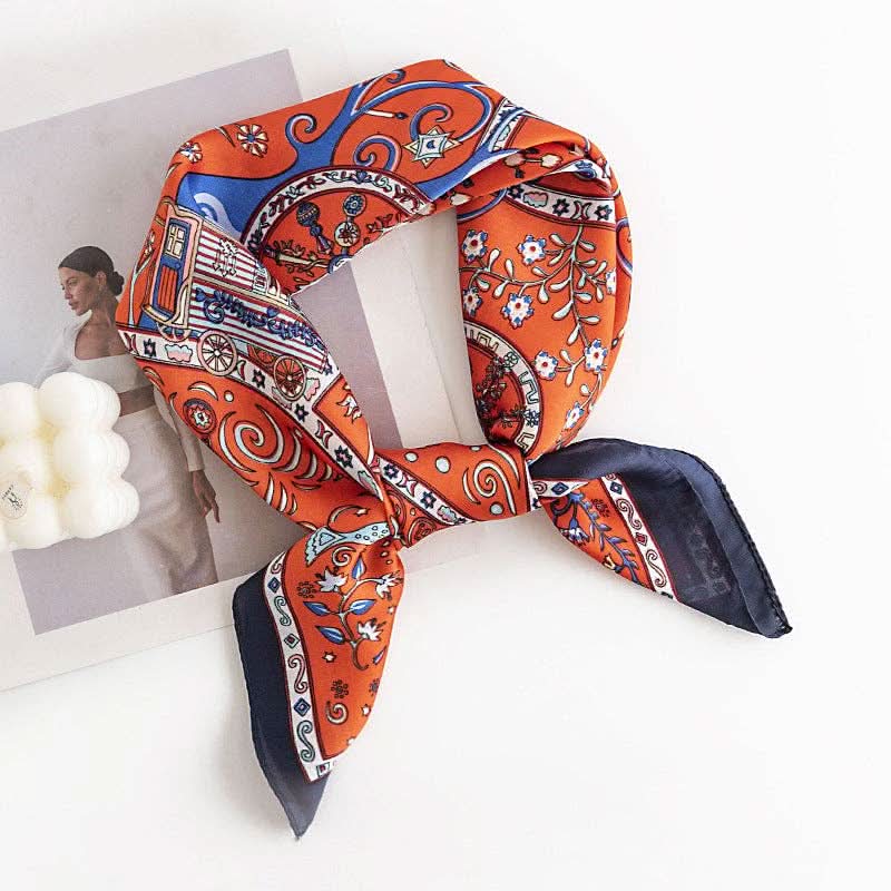 Vintage Pattern Square Scarf - Purpose + Passion Boutique