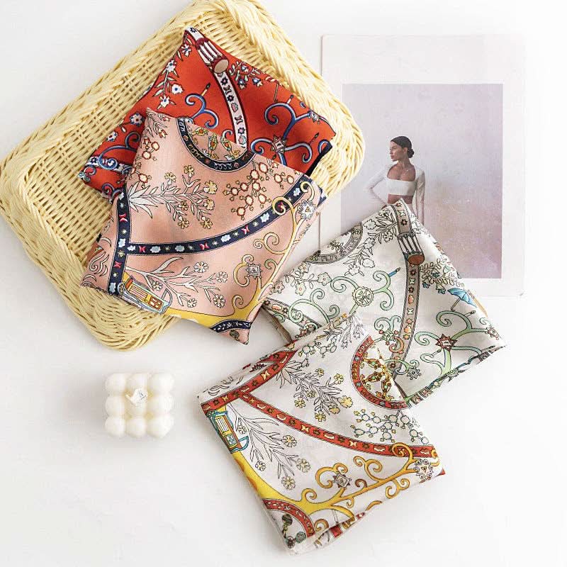 Vintage Pattern Square Scarf - Purpose + Passion Boutique