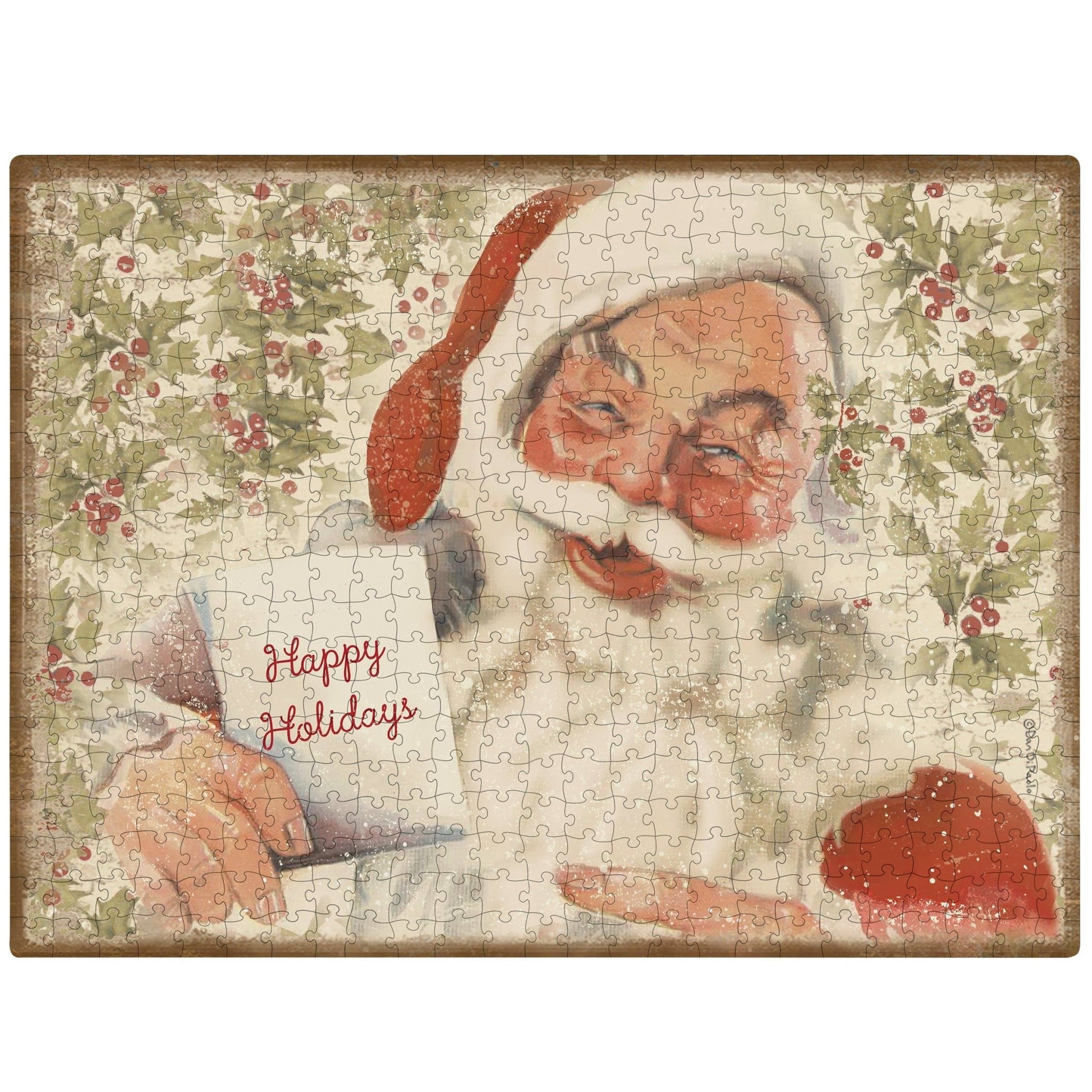 Vintage Santa Puzzle - 500pc - Purpose + Passion Boutique