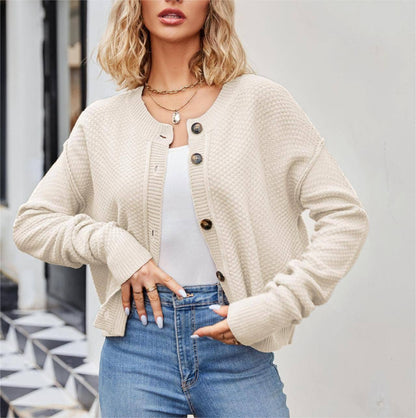 Vintage Single - Breasted Button - Knit Cardigan - Purpose + Passion Boutique