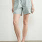 Vintage Washed Denim Stripe Barrel Shorts - Purpose + Passion Boutique