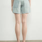 Vintage Washed Denim Stripe Barrel Shorts - Purpose + Passion Boutique