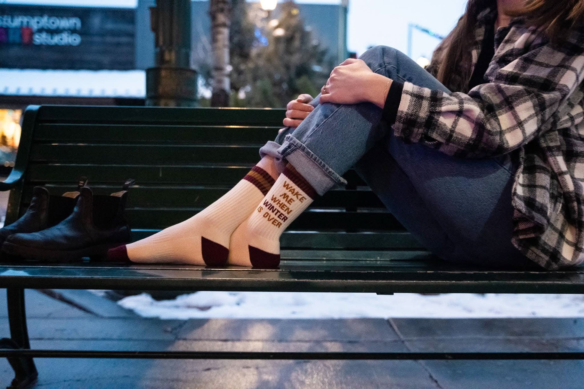 Wake Me When Winter is Over Socks - Purpose + Passion Boutique