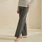 Washed Black Denim Pants with Woven - Effect Pockets - Purpose + Passion Boutique