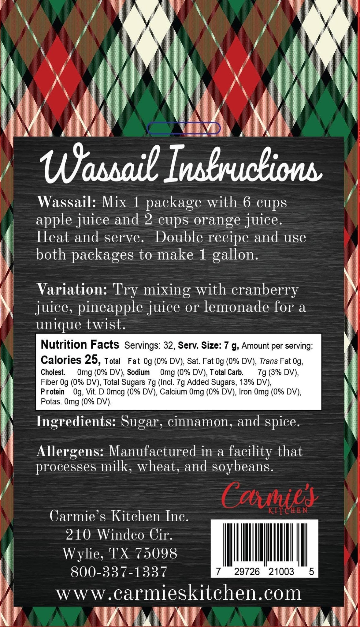 Wassail Spiced Cider Mix - Purpose + Passion Boutique