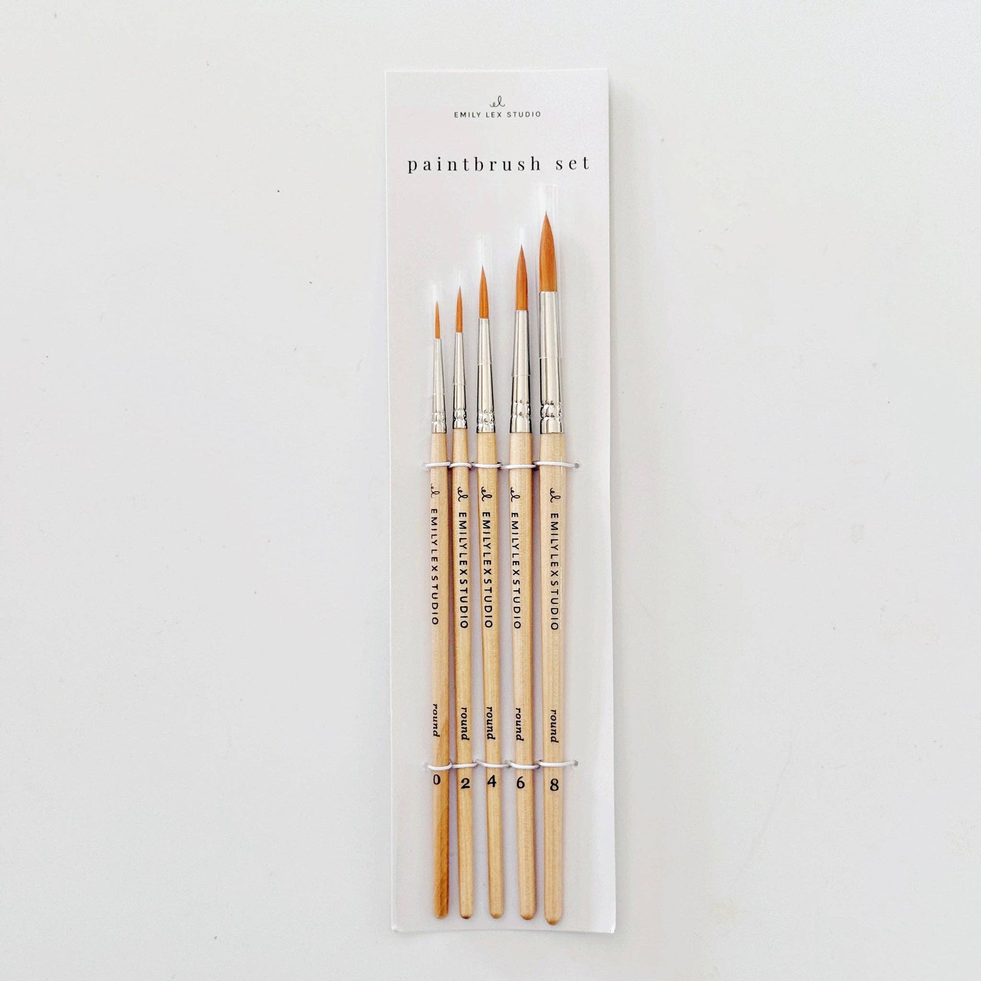 Watercolor 5 Wood Brushes Set - Purpose + Passion Boutique