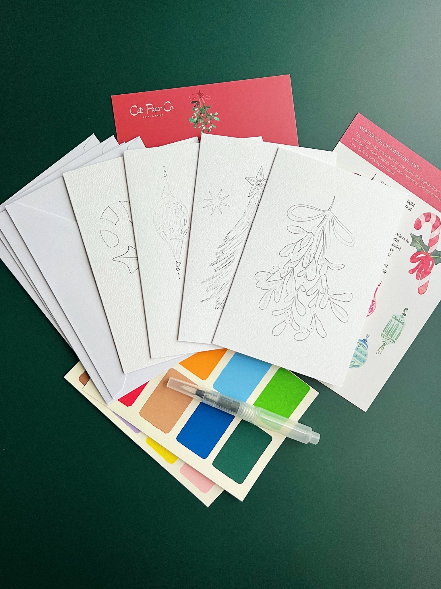 Watercolor Christmas Cards Kit - Purpose + Passion Boutique