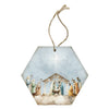 Watercolor Nativity Scene Honeycomb Ornament - Purpose + Passion Boutique