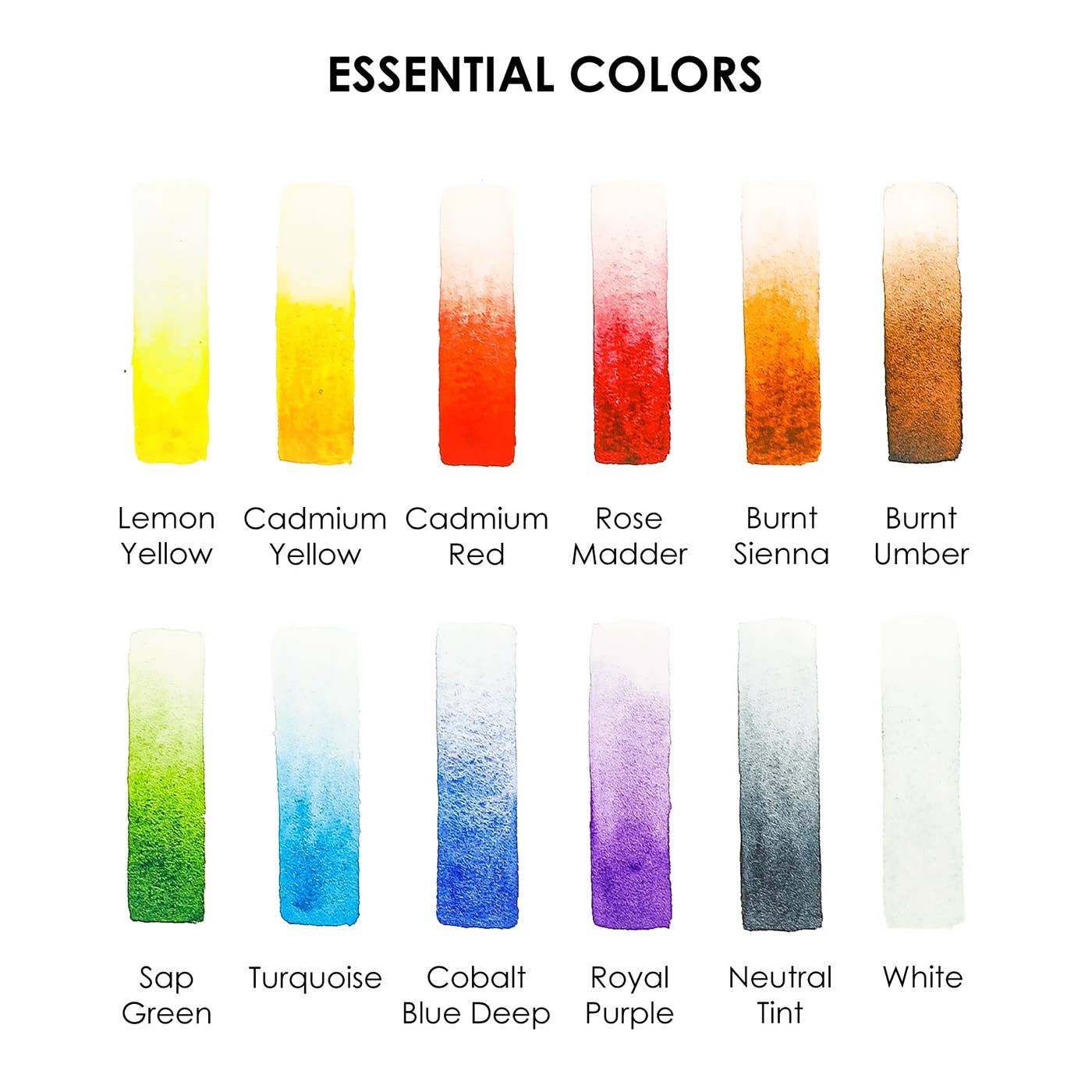 Watercolor Pocket - Set Of 12 Paints + Brush - Purpose + Passion Boutique