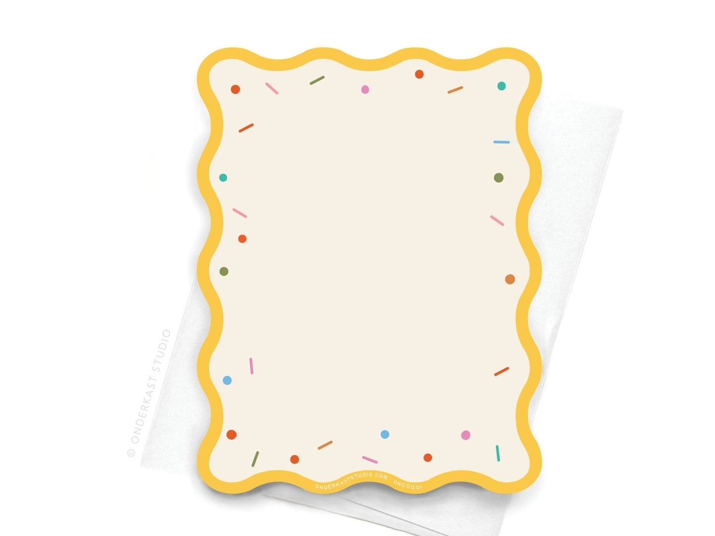 Wavy Die Cut Sprinkles and Wrinkles Notecard - Purpose + Passion Boutique