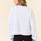 WEEKEND Chenille Patched Crop Sweatshirt - Purpose + Passion Boutique