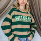 WEEKEND Oversized Striped Sweater - Purpose + Passion Boutique