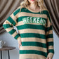 WEEKEND Oversized Striped Sweater - Purpose + Passion Boutique