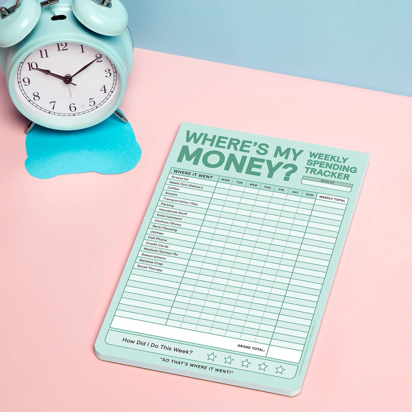 Weekly Money Tracker Pad - Purpose + Passion Boutique